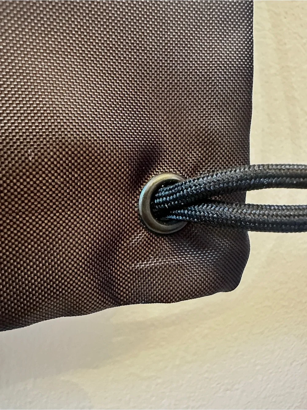 BALENCIAGA Black Drawstring Nylon Backpack Sack